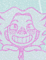 An illustration titled “My Old Friend, The Cold (Part 2)”.
           The character, Neon, is laying down on a snowy field as he stares into the sky, having just finished a snow angel. 
           His phone out, he calls  an associate, stating to them where he is & what he’s doing. Besides him is an imagery version of his younger self making a snow
            angel.
          